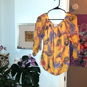 Sweet pea by Stacy Fratiwomens bohemian paisley blouse